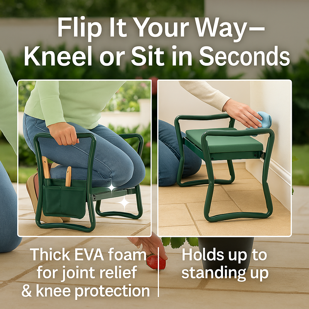 KneeSaver Pro™ – Kneel or Sit Without Pain, Anywhere