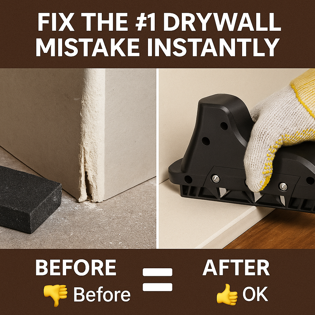 Flawless Drywall Edges in One Easy Pull - EdgeShaper™