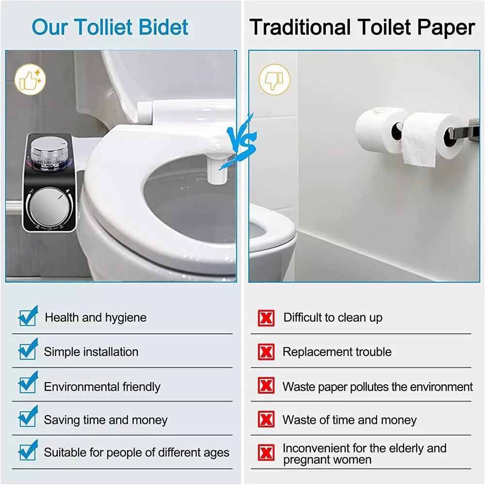 Stop Wiping – Start Washing! Save $1,000+ & Stay Fresher Than Ever with PureStream™ Bidet Attachment